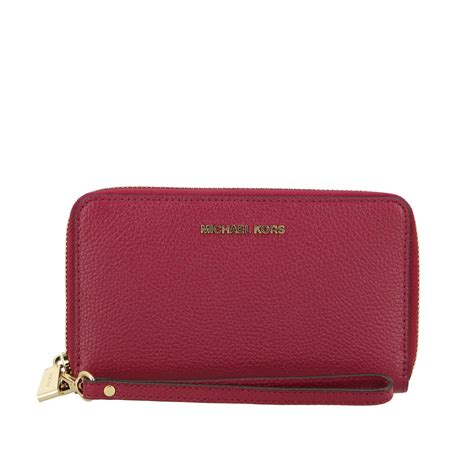 michael kors extra large wallet|michael kors dark cherry wallet.